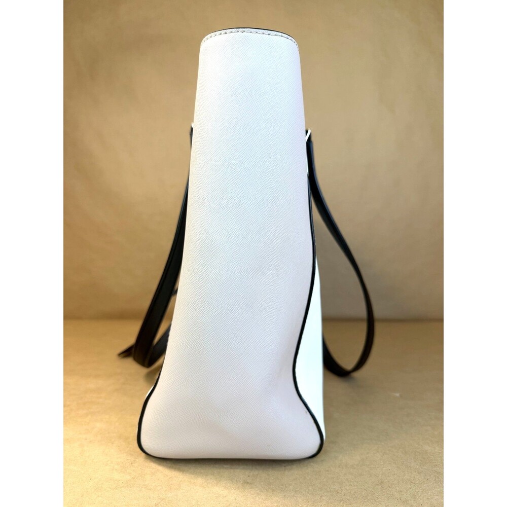 Kate Spade Cameron Large Colorblock Laptop Tote – Black/White/Beige - Picture 2 of 16